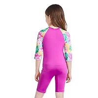 Maillot de bain 1 pièce anti-UV à manches longues George pour filles