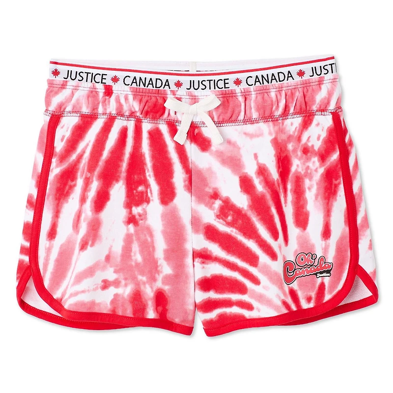 Short coupe dauphin teint par nouage Canada Justice pour filles