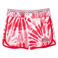 Short coupe dauphin teint par nouage Canada Justice pour filles