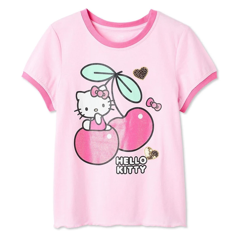 Hello Kitty Girls' Ringer T-Shirt