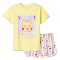 Ensemble 2 pièces Pikachu Pokémon pour filles
