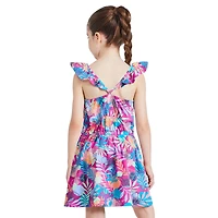 Robe à bretelles volantées George pour filles