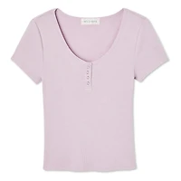 T-shirt à encolure henley Wild Skye pour femmes