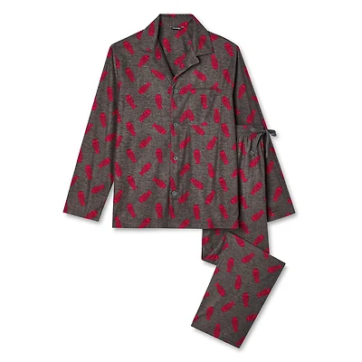George Men's Notch Collar Pajamas 2-Piece Set
