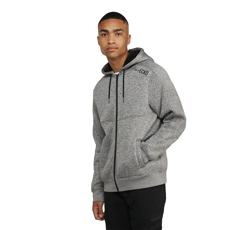 Marc Ecko Men’s Sherpa Lined Zip-Up Hoodie