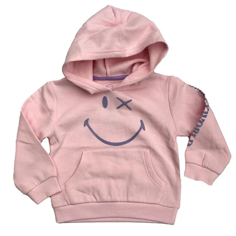 Sweat à capuche SmileyWorld® sous licence Toddler Girls.