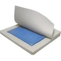 Drive Medical Blue Gel "E" Skin Protection Wheelchair Seat Cushion, 18" x 16" x 3"