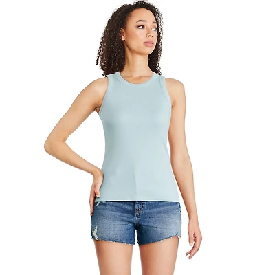 Débardeur côtelé à col haut George pour femmes