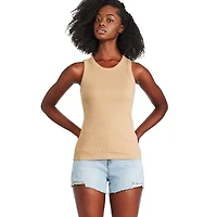 George Women's High Neckline Rib Tank