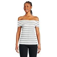 George Women's Off Shoulder Rib Top