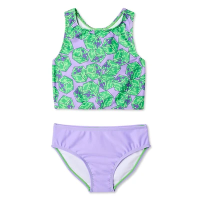 Tankini 2 pièces Minecraft pour filles