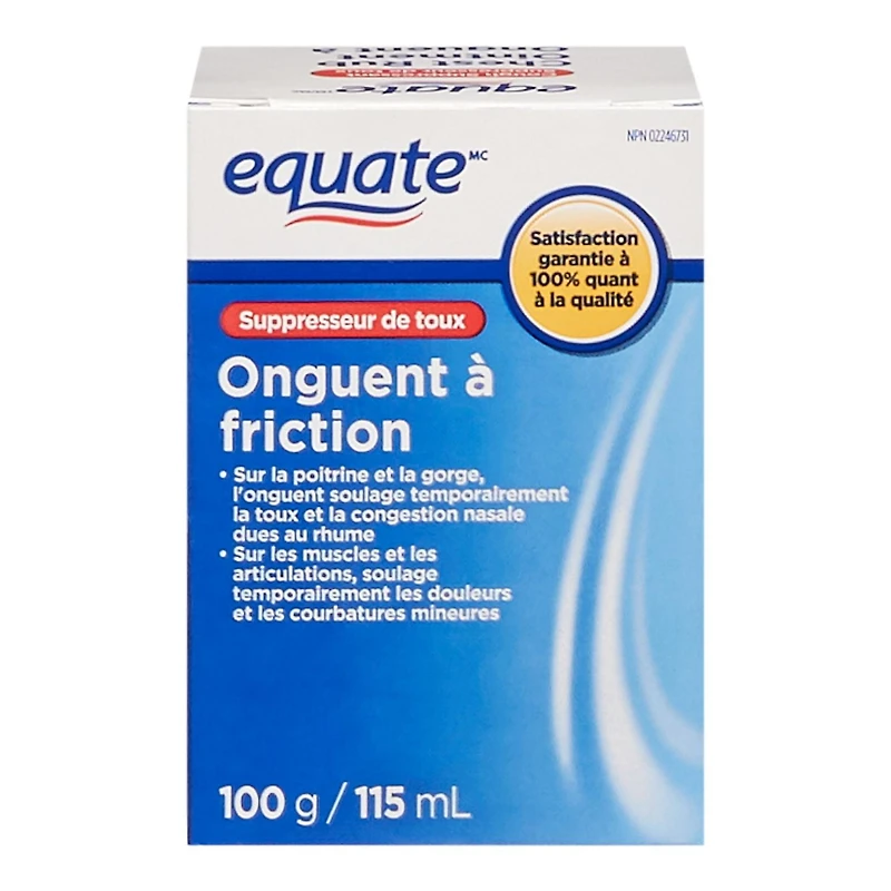 Equate Onguent a friction 100g 115mL