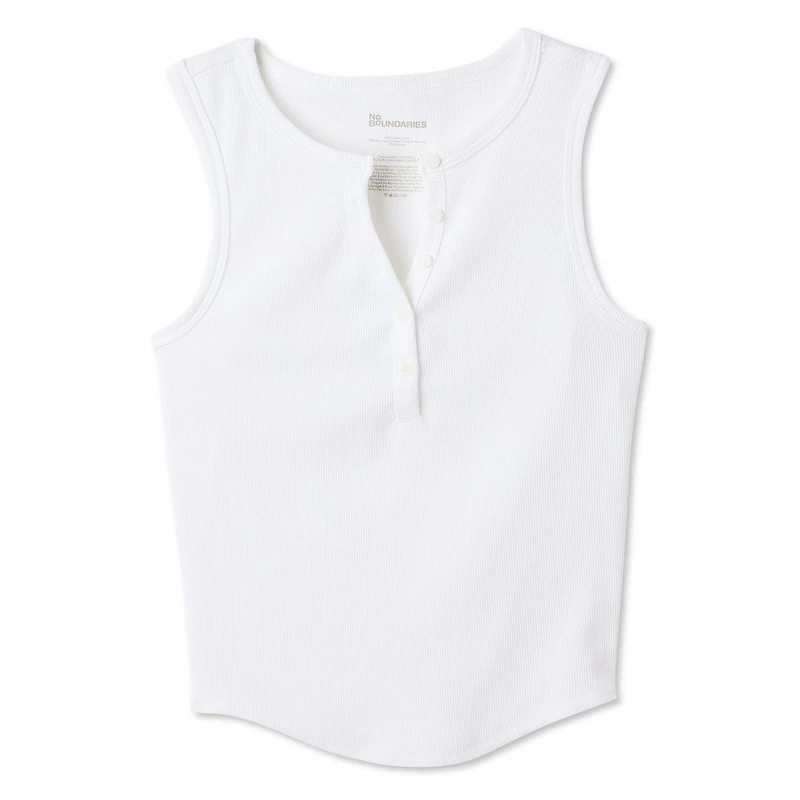 Débardeur à encolure Henley No Boundaries pour femmes