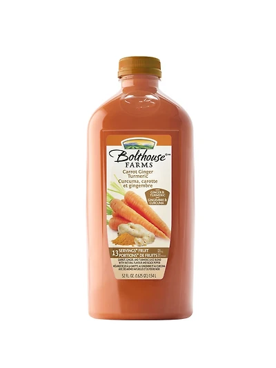 Jus à la carotte, au gingembre et au curcuma Bolthouse Farms