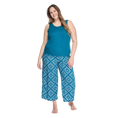 Pyjama 2 pièces avec capri George Plus pour femmes