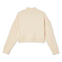 Athletic Works Girls' Half-Zip Scuba Top