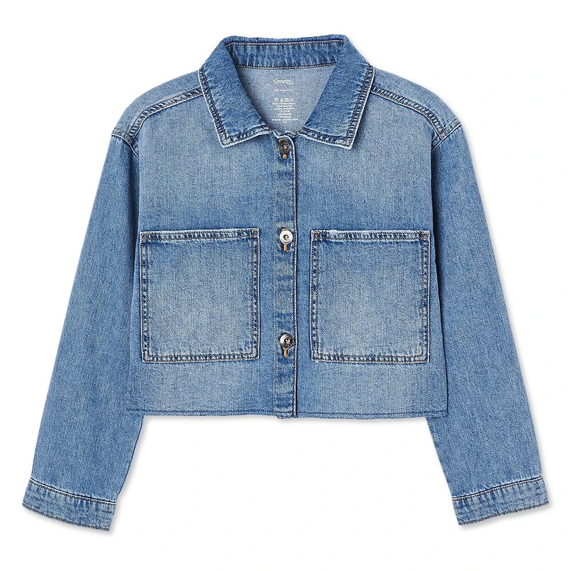 Veste en denim écourtée George pour filles