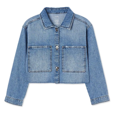 Veste en denim écourtée George pour filles