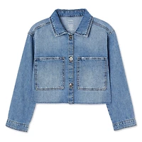 Veste en denim écourtée George pour filles