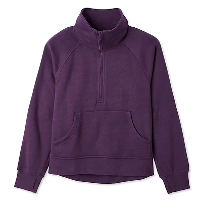 Chandail à demi-fermeture éclair Athletic Works pour femmes