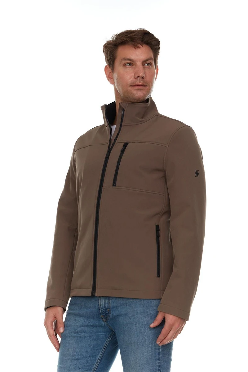 Swiss Tech Men's Softshell Jacket  with Berber Lining