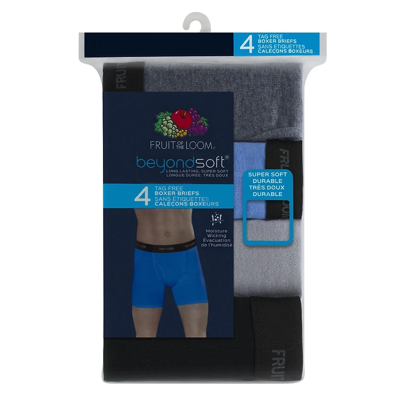 Fruit of the Loom Beyondsoft Men's Boxer Brief, 4-pack