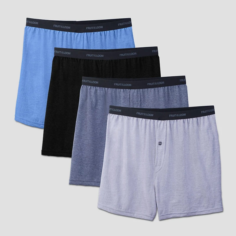 Fruit of the Loom Men’s Beyond Soft Knit Boxers, 4-Pack
