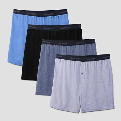 Fruit of the Loom Men’s Beyond Soft Knit Boxers, 4-Pack