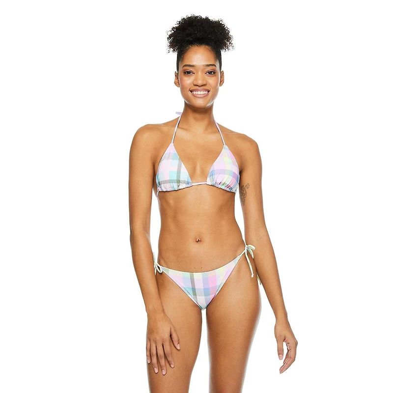 No Boundaries Women's String Bikini Top