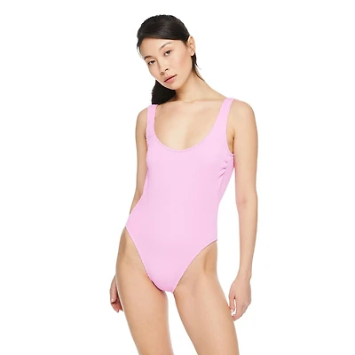 No Boundaries Women's Scoop Neckline Swimsuit