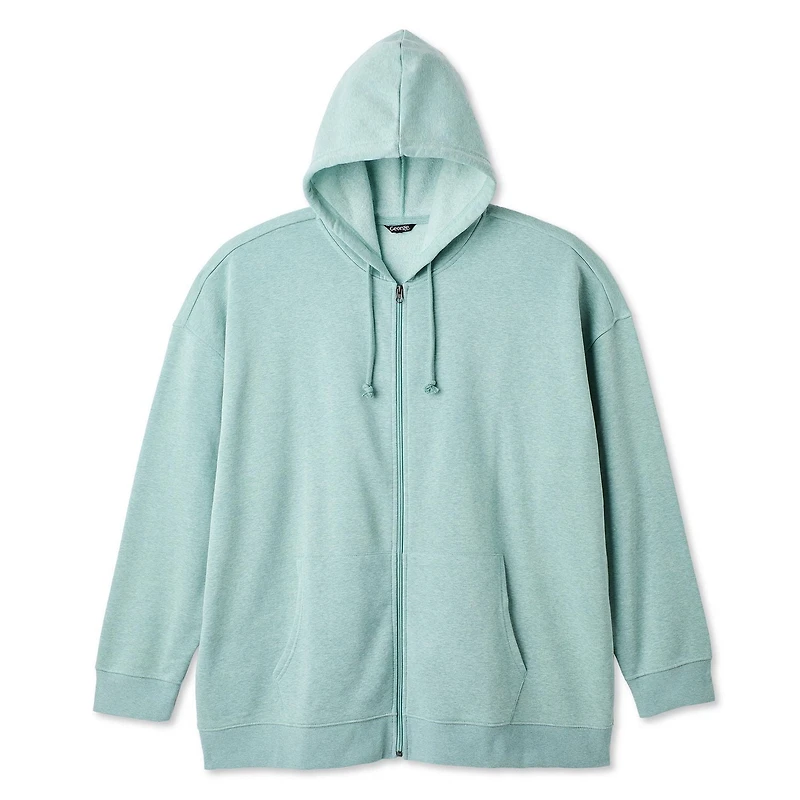 George Big Men's Full Zip Hoodie