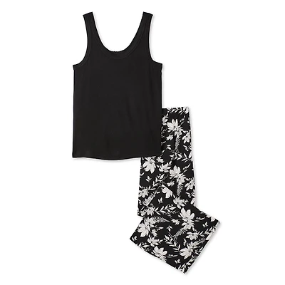 George Women's Two Piece Capri Pajama Set