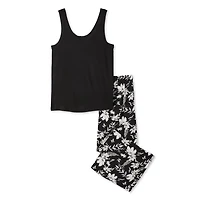 George Women's Two Piece Capri Pajama Set