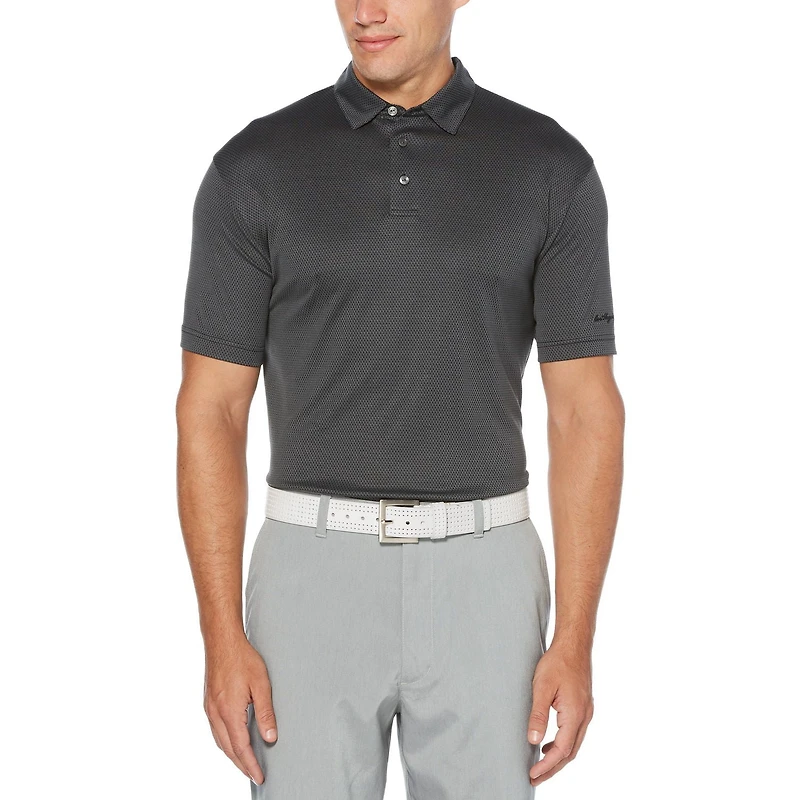 Polo manches courtes Mini Geo Jacquard pour hommes Ben Hogan Performance
