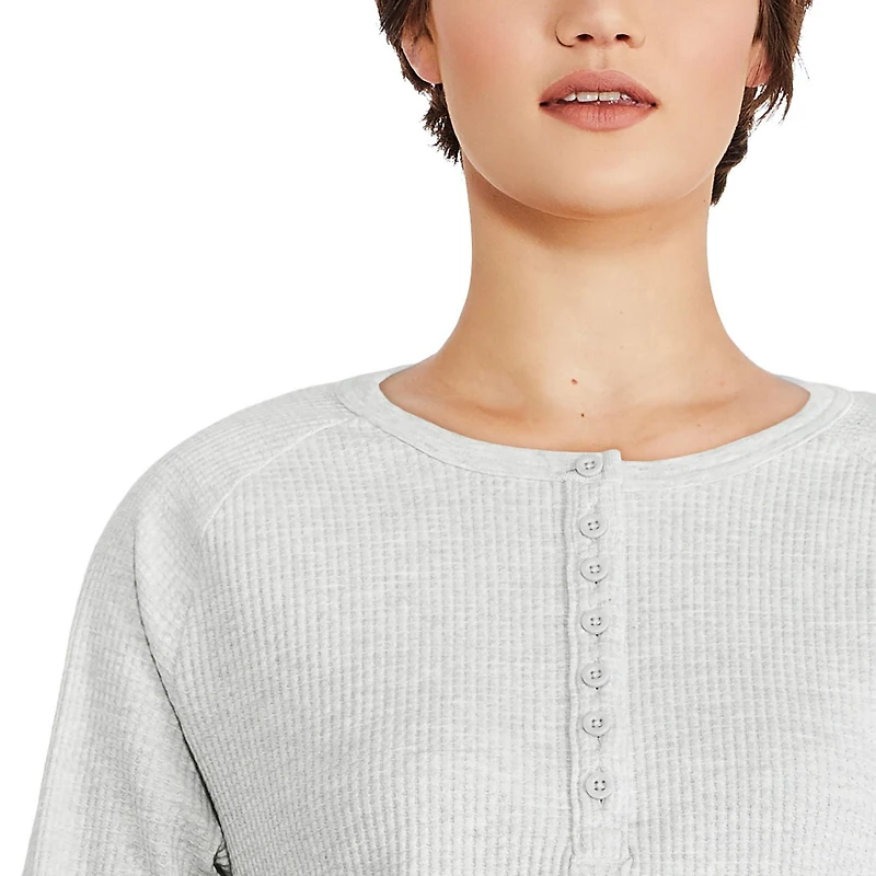 George Women's Waffle Henley