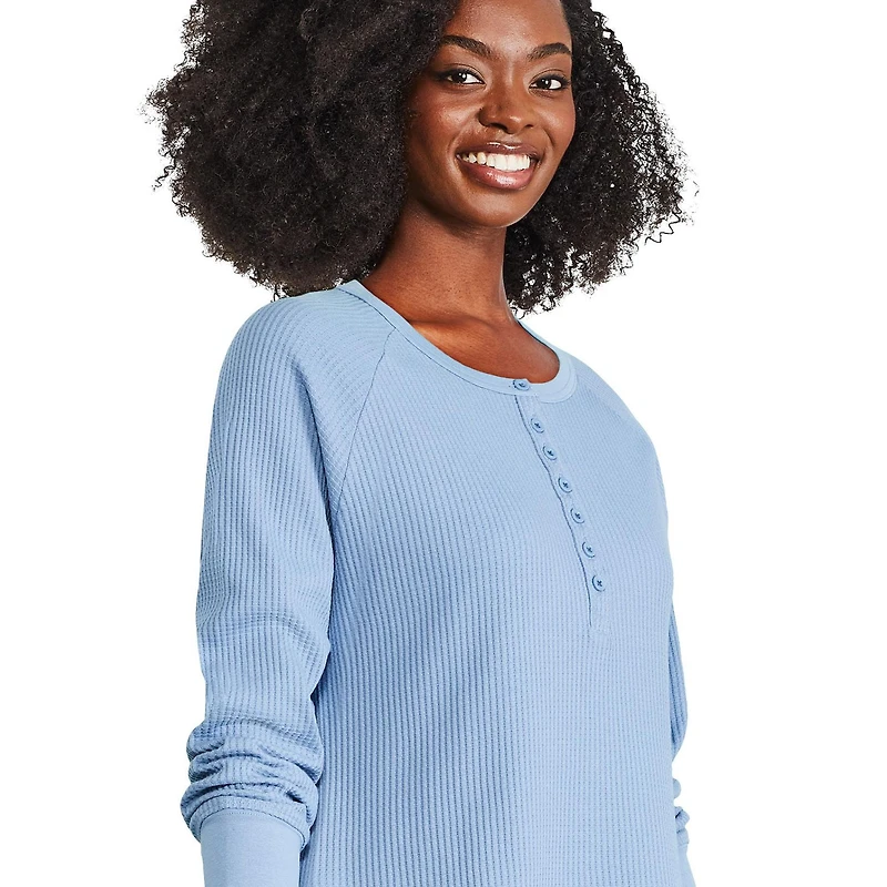 George Women's Waffle Henley