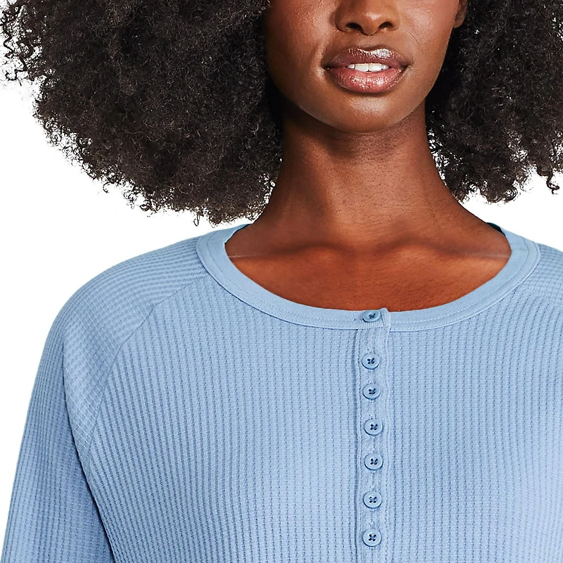 George Women's Waffle Henley