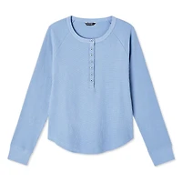 George Women's Waffle Henley