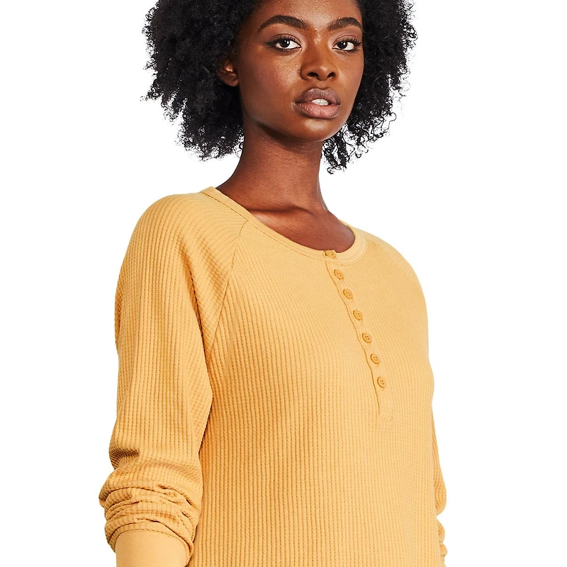 Haut henley gaufré George pour femmes