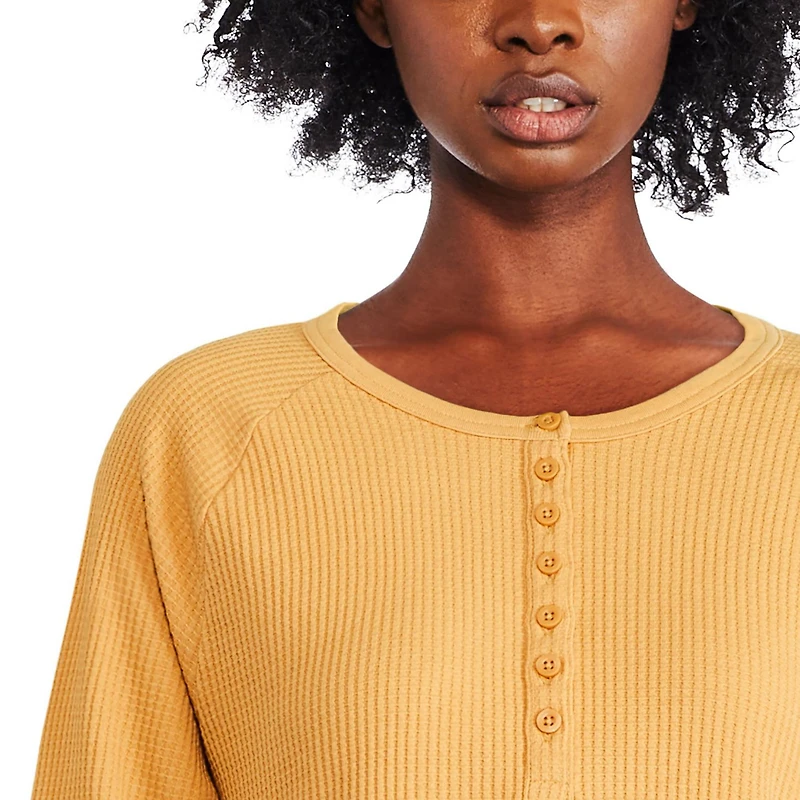 Haut henley gaufré George pour femmes
