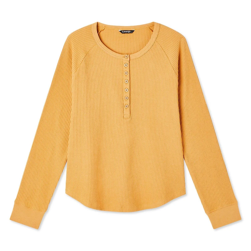 Haut henley gaufré George pour femmes