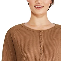George Women's Waffle Henley