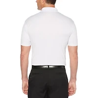 Men's Performance Short Sleeve Asymmetrical Printed Golf Polo Shirt
