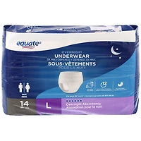 Equate 3X Max Defense Overnight Underwear