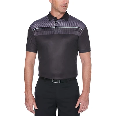 Polo Ben Hogan Performance pour hommes avec blocs de poitrine imprimés