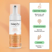 THE HONEY POT COMPANY, NORMAL FEMININE FOAMING WASH, 163 ML, HONEY POT NORMAL FEMININE WASH