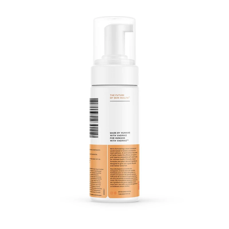 THE HONEY POT COMPANY, NORMAL FEMININE FOAMING WASH, 163 ML, HONEY POT NORMAL FEMININE WASH