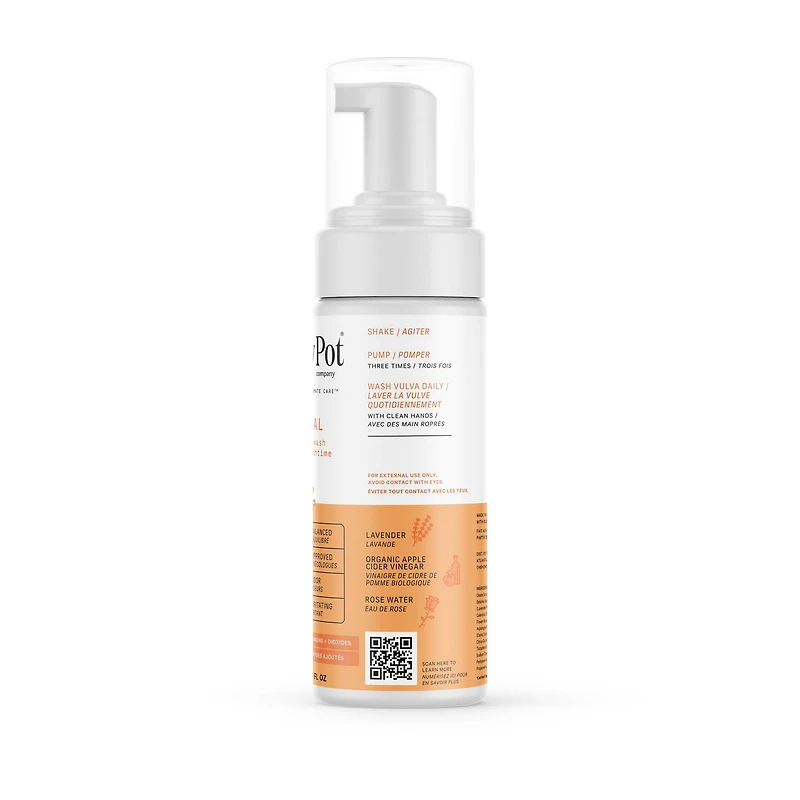 THE HONEY POT COMPANY, NORMAL FEMININE FOAMING WASH, 163 ML, HONEY POT NORMAL FEMININE WASH