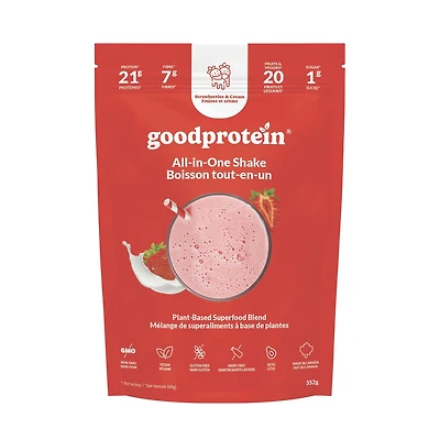 Good Protein, Fraises et crème Boisson tout-en-un, 352g