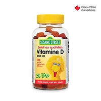 Sesame Street Daily Sunshine Vitamin D, 180 Vegetarian Gummies